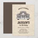 Search for antique car birthday invitations Boy