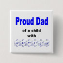 Search for autism square badges Dad