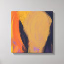 Search for abstract faces paintings canvas prints Orange