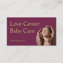 Search for baby clothes business cards Babysitter