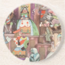Search for alice in wonderland coasters Queen of hearts