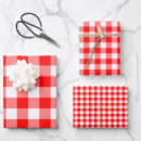 Search for red and white gingham wrapping paper Chic