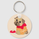 Search for cute pug key rings Animal