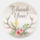 Search for deer thank you stickers Boho chic