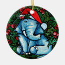 Search for elephant christmas tree decorations Santa