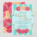 Search for aqua coral invitations Floral