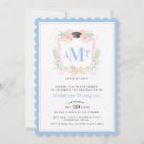 Search for monogram graduation invitations Crest