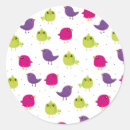 Search for colorful bird stickers Cute