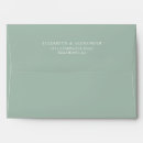 Search for unique envelopes Sage green