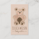 Search for bear business cards Nanny