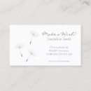 Search for best wishes business cards Dandelion