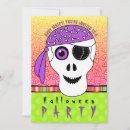 Search for pirate halloween invitations Skull