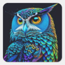 Search for colourful owl stickers Blue