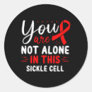 Search for burgundy ribbon stickers Sickle cell