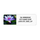 Search for flower photo return address labels Nature