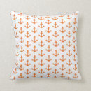 Search for bright orange cushions Nautical