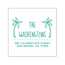 Search for tropical return address rubber stamps Beach