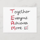 Search for working together postcards Teamwork