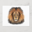 Search for male lions postcards Watercolor