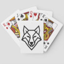 Search for wolf playing cards Geometric