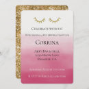Search for lashes birthday invitations Pink