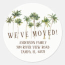 Search for palm tree return address stickers Tropical