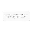 Search for black dots return address labels Simple