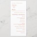Search for unique wedding programmes Minimalist