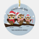 Search for owls christmas tree decorations cute