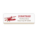 Search for airplane birthday return address labels Simple
