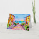 Search for watercolor beach scene cards Ocean