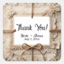Search for burlap lace wedding stickers Elegant