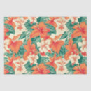 Search for hawaiian flowers tissue paper Orange
