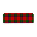 Search for tartan plaid return address labels Green