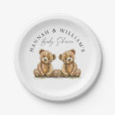 Search for twin baby shower plates Watercolor