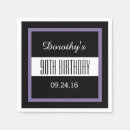 Search for 95th birthday napkins 90th