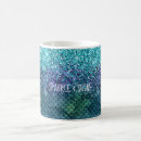 Search for teal aqua mugs Glitter