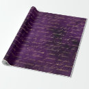 Search for deep purple wrapping paper Gold