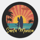 Search for santa monica beach stickers Surfer