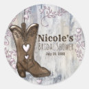 Search for cowgirl bridal shower stickers Country