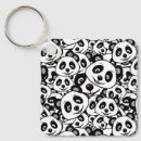 Search for panda bear key rings Kawaii