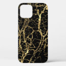 Search for gold marble texture iphone cases Black