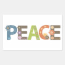 Search for peace rectangle stickers Illustration