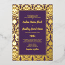 Search for aubergine invitations Gold