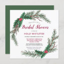 Search for holiday bridal shower invitations Red