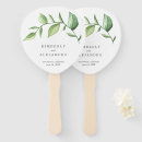 Search for rustic wedding hand fans Greenery