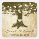 Search for oak tree wedding stickers Thank you