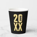Search for happy new year paper cups Black