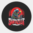 Search for kaiju stickers Kaiju christmas santazilla