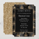 Search for black gold chandelier party invitations Glam